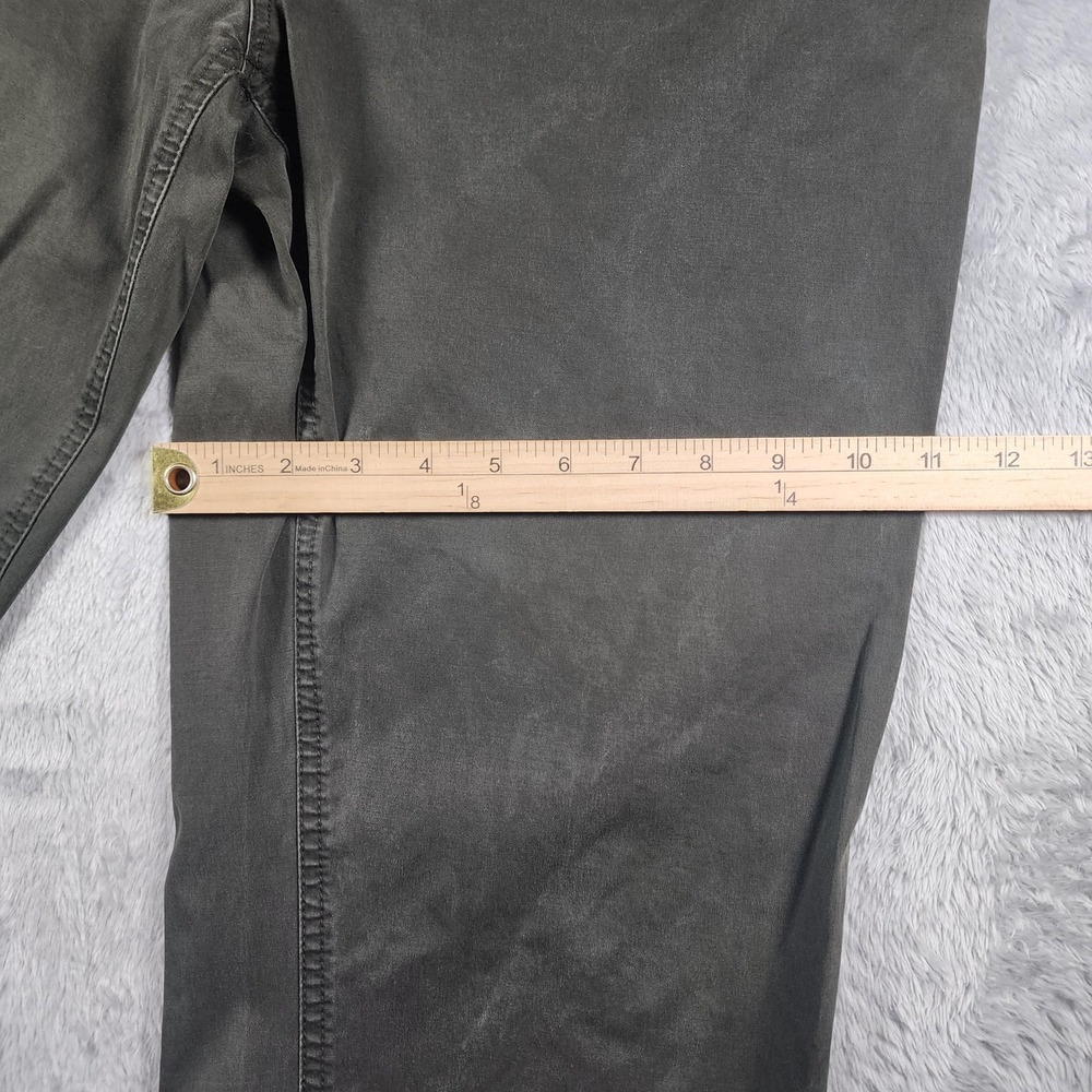 7 Diamonds Infinity Pants Mens 36x32 Green Canvas Straight Leg Chino Golf Casual - Picture 3 of 10
